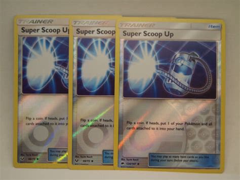 X Pokemon Card Super Scoop Up Reverse Holo Nm Lp Ebay