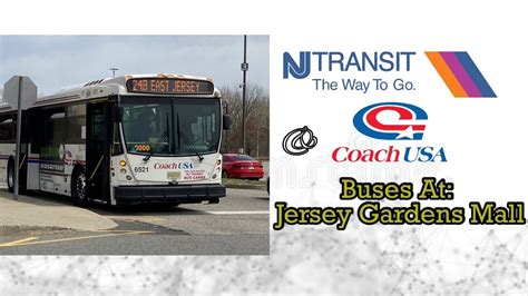 NJTransit Coach USA Buses At Jersey Gardens Mall 2022 YouTube