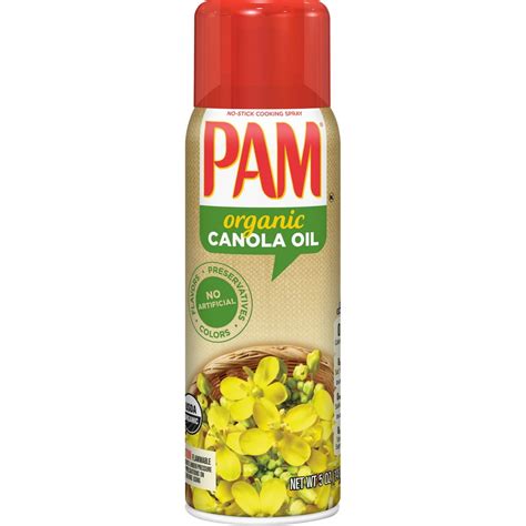 Pam Organic Canola Oil Cooking Spray 5 Oz