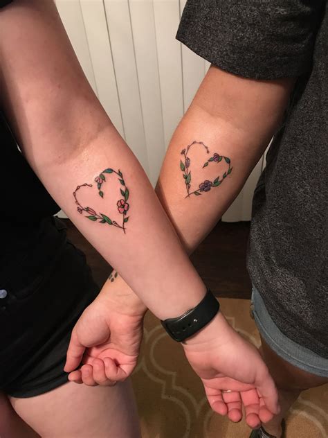Me and my best friend got these matching tattoos 💖💜 | Matching best