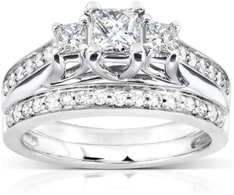 Three Band Wedding Ring Sets