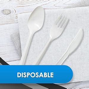 Amazon PAMI Medium Weight Disposable Plastic Soup Spoons 400 Pack