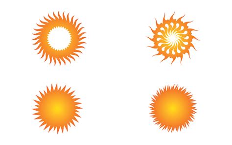 Sun Logo And Symbol Landscape Vector V9 Templatemonster