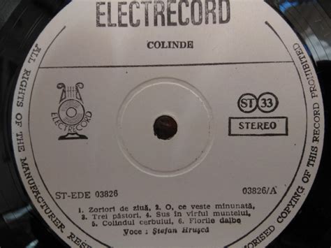 Vinyl - Ștefan Hrușcă - Colinde I, Album 1LP, Electrecord - audioweb