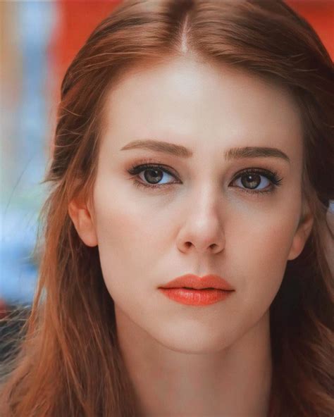 Elcin Sangu Turkish Beauty Beautiful Redhead Black And White