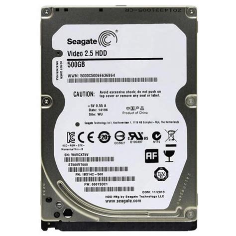 Жорсткий диск для ноутбука 2.5 500GB Seagate (# ST500VT000 #) – фото ...