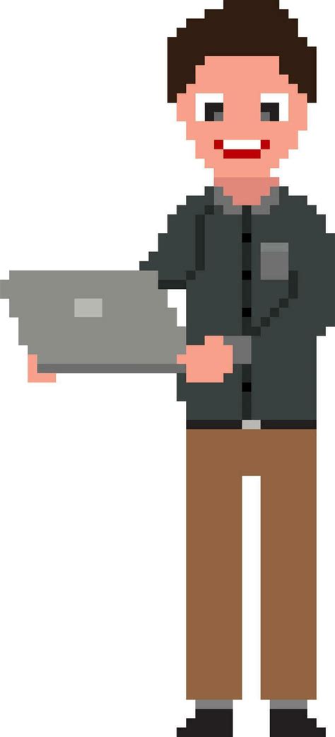 Pixel art illustration of man. 24832671 Vector Art at Vecteezy