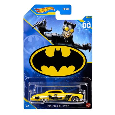 Mattel Hot Wheels Αυτοκινητάκια Ταινίες Batman Justice League Fishd And Chipd HDG HLK