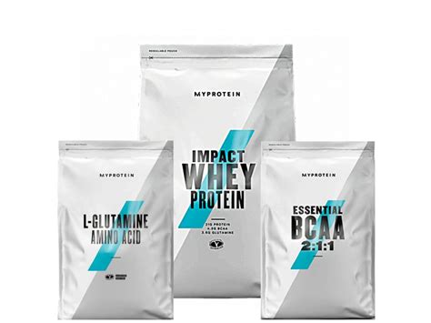 Myprotein Impact Whey Protein 1000g Myprotein Bcaa 500g Mprotein L Glutamine 500g Olimpia