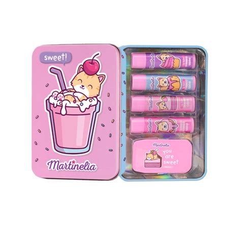 Martinelia детски подаръчен комплект грижа за устни Yummy Tin ...