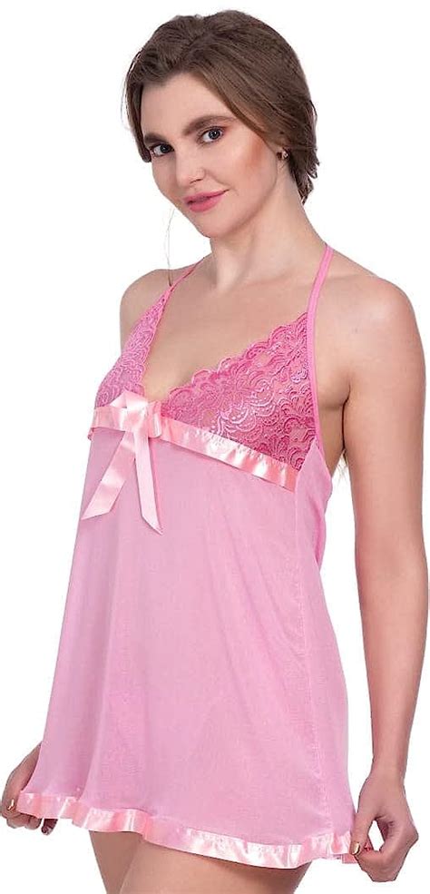 Buy GYRO Babydoll Nightwear Lingerie With Panty Short Transparent Nighty For Women Bra Panty Set