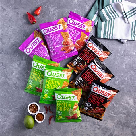 Quest Nutrition Tortilla Style Protein Chips Variety Pack Chili Lime