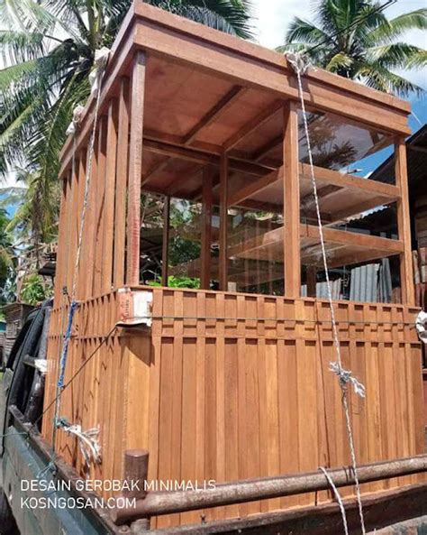 Kumpulan Inspirasi Desain Gerobak Kayu Unik Dan Minimalis Bagus