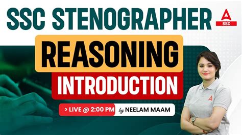 Ssc Stenographer Ssc Steno Reasoning By Neelam Mam