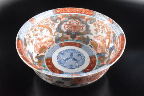 D Xf Japanese Old Imari Ware Colored Porcelain Gold Paint Dessert