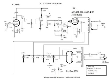 A Diagrammatic Breakdown Of A Vacuum Tube Amplifier