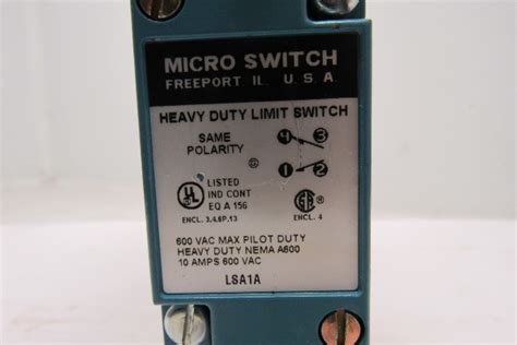 Honeywell Micro Switch Lsa A Heavy Duty Limit Switch Vac A