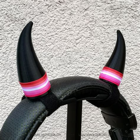 Lesbian Horns For Headphones Lgbtq Pride Month Costume Horns Devil Satan Horn Gay Gamer Cosplay