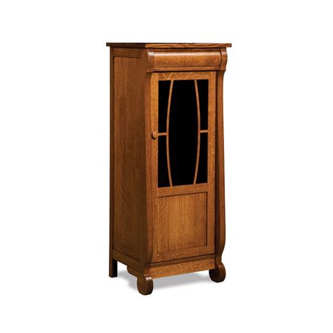 Old Classic Sleigh Stereo Cabinet Amish Furniture By Shipshewana