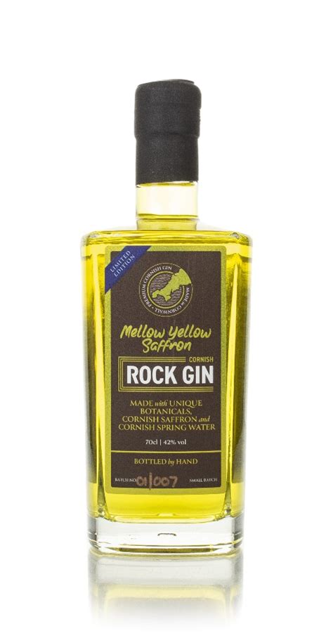 Cornish Rock Mellow Yellow Saffron Gin 70cl Master Of Malt