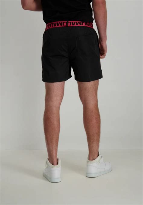 Malelions Venetian Swim Short MM1 HS24 09 Zwart Kopen Bij The Stone