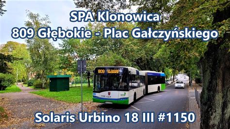 SPA Klonowica Linia 809 Solaris Urbino 18 III 1150 YouTube