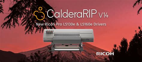 Nuevo Ricoh Pro L5130e L5160e Drivers Para CalderaRIP