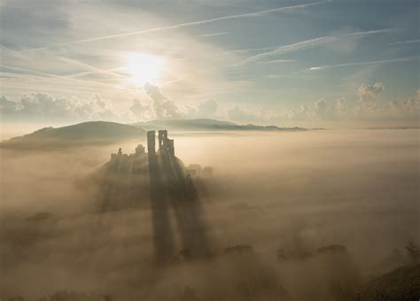 Corfe Castle Misty Shadows Scott Croteau Flickr