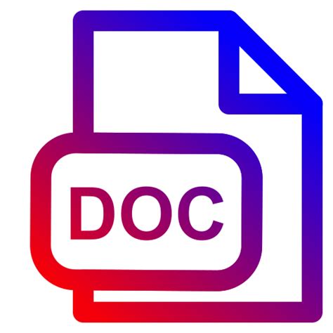 Formato De Archivo Doc Iconos Gratis De Ui