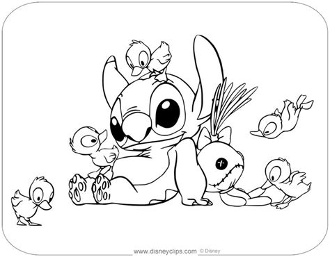 Disney Stitch Coloring Pages Free Printable Templates