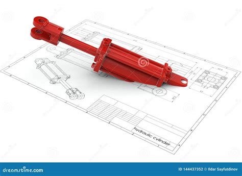 Hydraulic Cylinder Cartoon Vector Cartoondealer