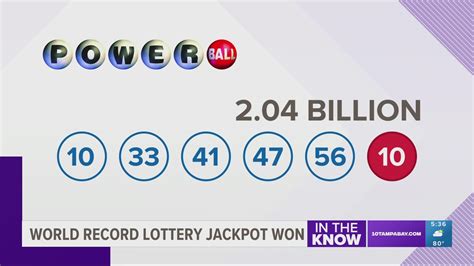 Single Ticket Wins Powerballs Record Breaking 2 04 Billion Jackpot