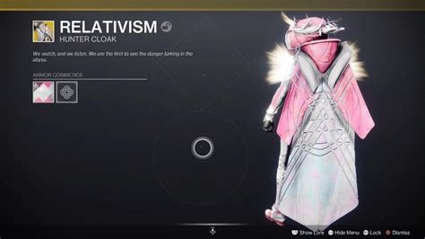 Destiny 2 Relativism Exotic Hunter Class Item Shaders YouTube