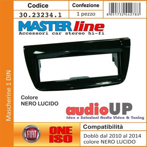 MASCHERINA RADIO 1 DIN PER FIAT DOBLO 2010 A 2015 ADATTATORE COLORE