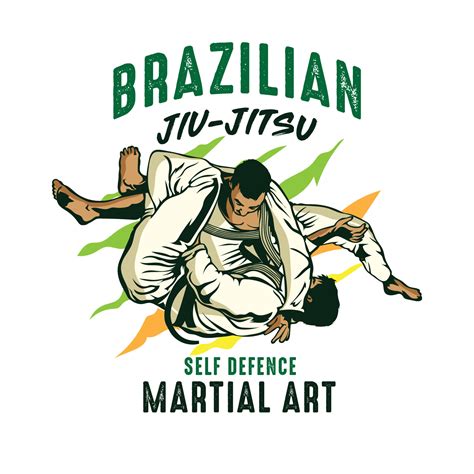 Jiu Jitsu Martial Art Vector Illustration Perfect For T Shirt Design