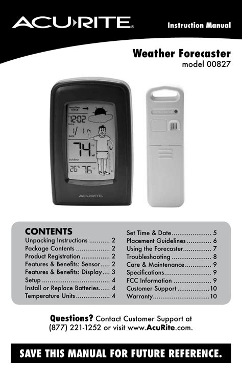 Acurite Weather Station Manual 01121m