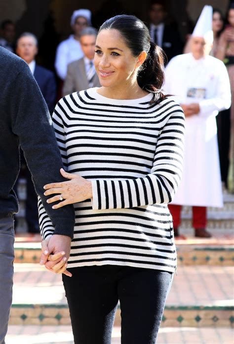 Pregnant Meghan Markle At Moroccan Royal Federation Of Equestrian