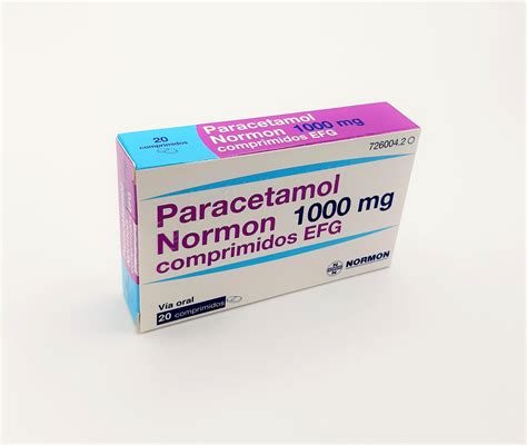 Paracetamol Normon Efg G Comprimidos Farmac Uticos