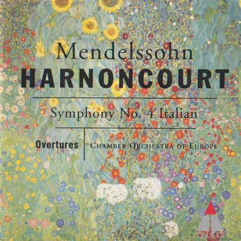 Cd Mendelssohn Harnoncourt Symphony No Italian