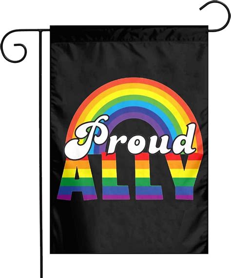 Pride Month Lgbtq Gay Pride Ally Garden Flag Double Sided Banner Flags Welcome Decoration For