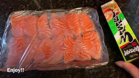 Make Fresh Salmon Sashimi At Home Youtube