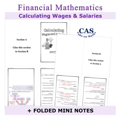 Financial Maths Calculating Wages And Salaries Workbook Financial