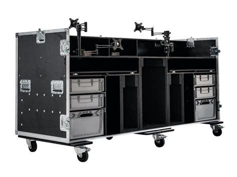 Large Custom Motorsport Workstation Flight Case Tourgo Event Solution