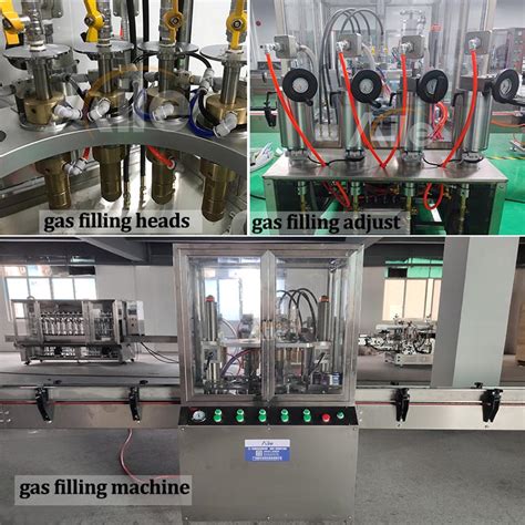 Automatic Aerosol Gas Filling Machine For LPG Propane Butane Aile