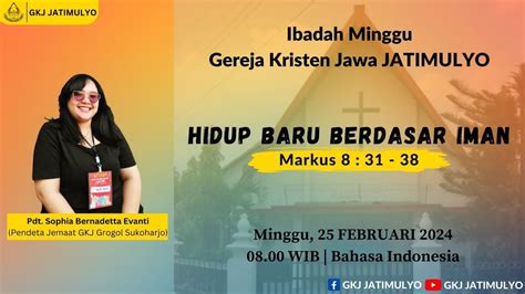 Ibadah Keluarga Intergenerasi Gkj Jatimulyo Februari