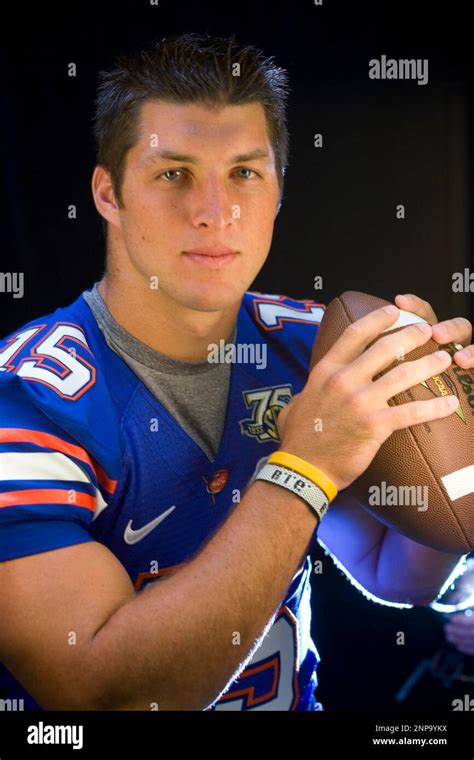 19 August 2007 University Of Floridas Tim Tebow Poses For A Portrait