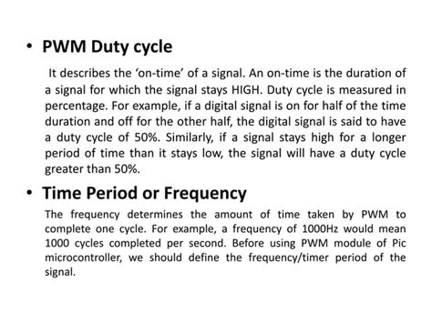 Pwm Puls Width Modulation Chapteres Pptx