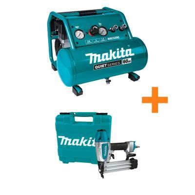 Makita 3 Gal Quiet Series 1 5 HP Electric Oil Free Air Compressor With