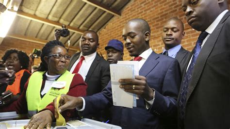 Opposition Leader Says Hes Winning As Zimbabwe Awaits Results