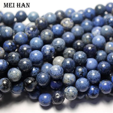 Meihan Wholesale Natural Dumortierite Mm Smooth Round Loose Beads For